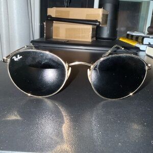 Ray-Ban Classic Black and Gold Sunglasses